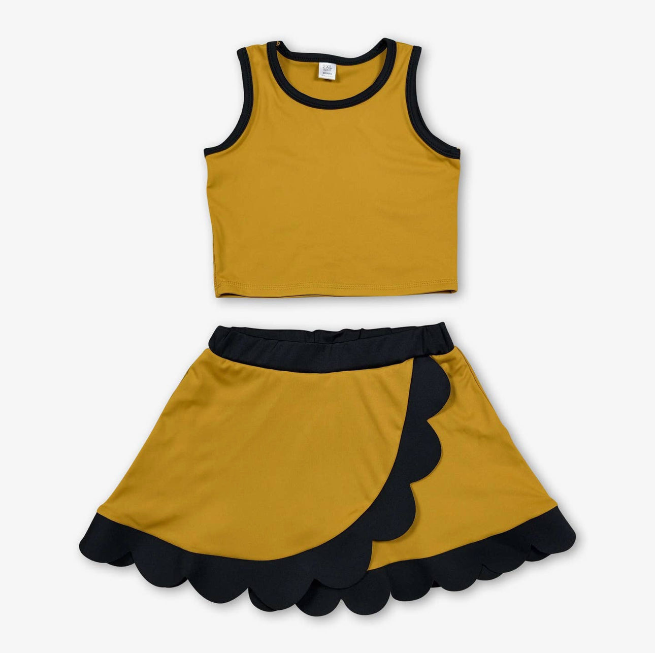 Girls Scallop Active Wear Set