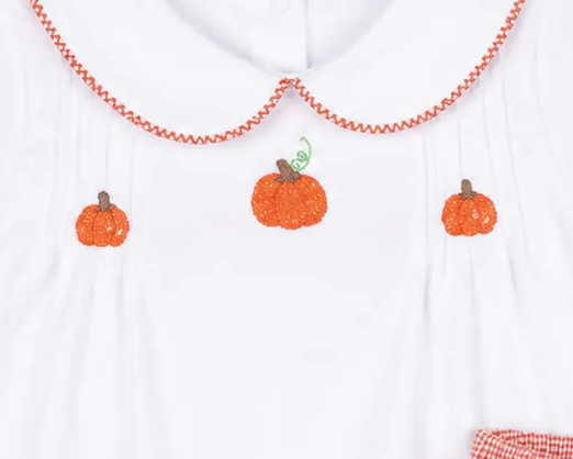 Pumpkin Patch French Knot Heirloom Bloomer Set (PO1 - Eta August)