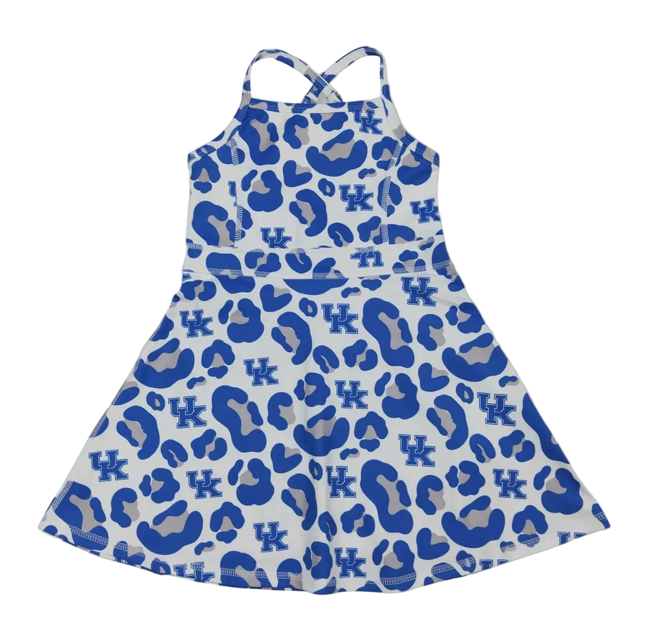 Game Day Leopard Print Girls Athletic Dress
