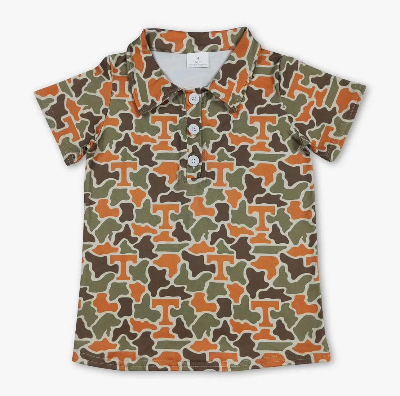 Boys Game Day Camo Shirt
