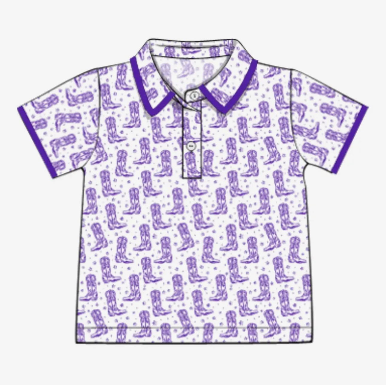 Boys Boots Collard Shirt