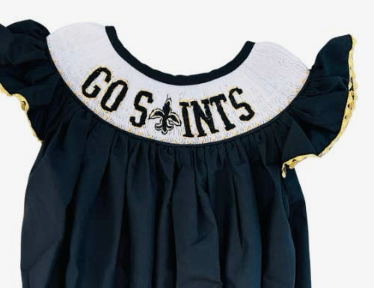 Go Saints Smocked Bubble / Dress