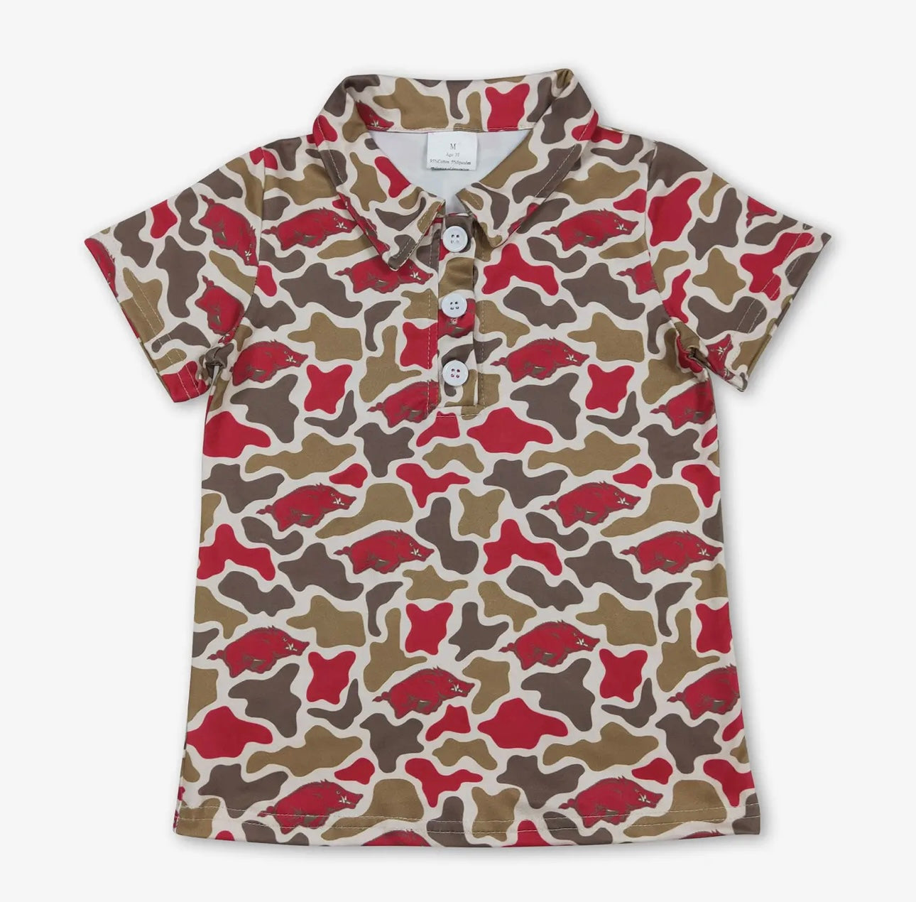 Boys Game Day Camo Shirt