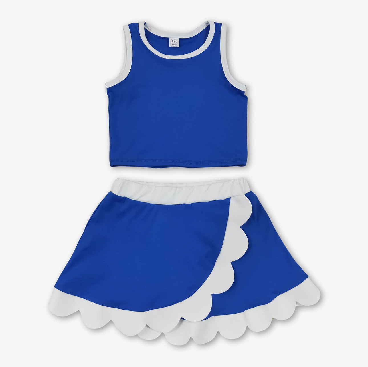 Girls Scallop Active Wear Set