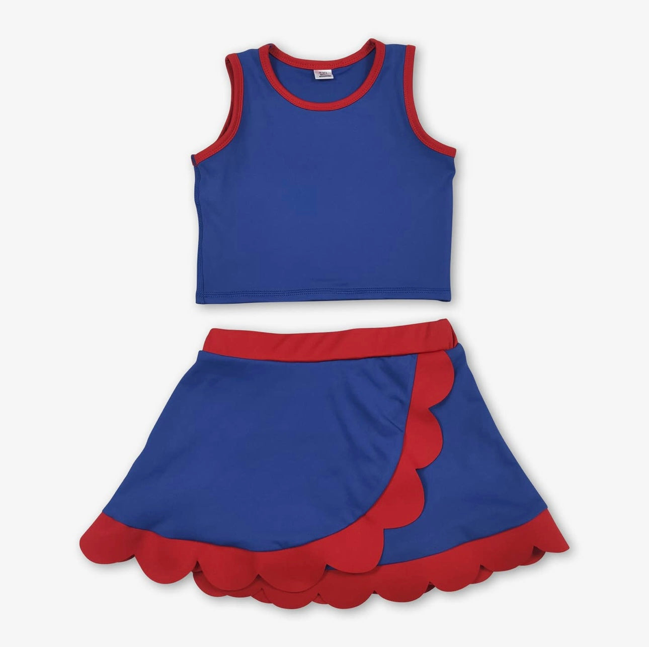 Girls Scallop Active Wear Set