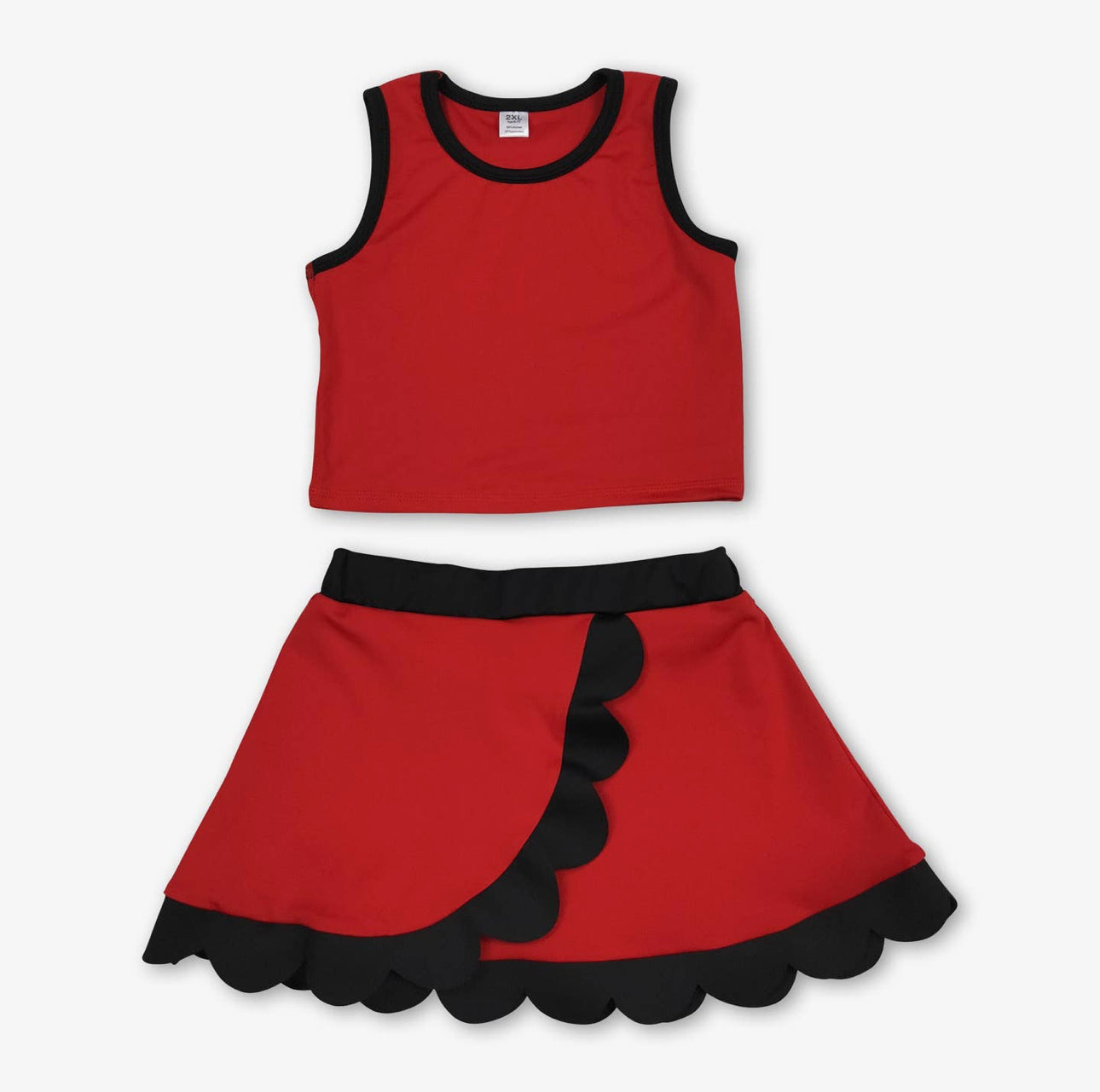 Girls Scallop Active Wear Set
