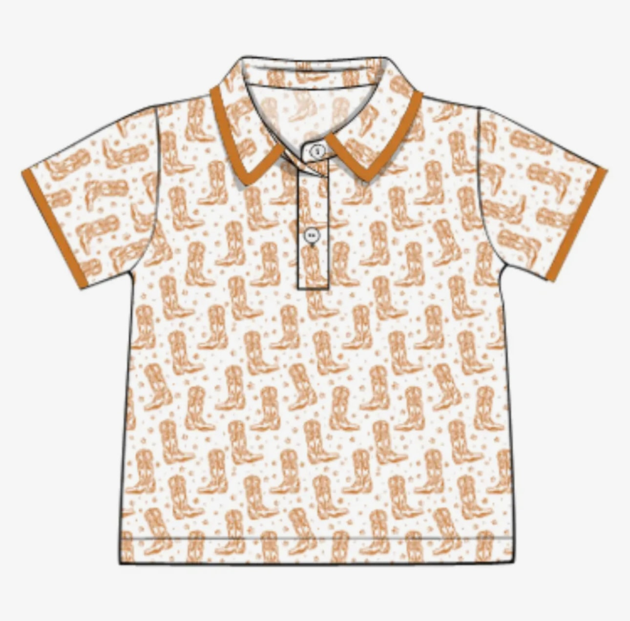 Boys Boots Collard Shirt