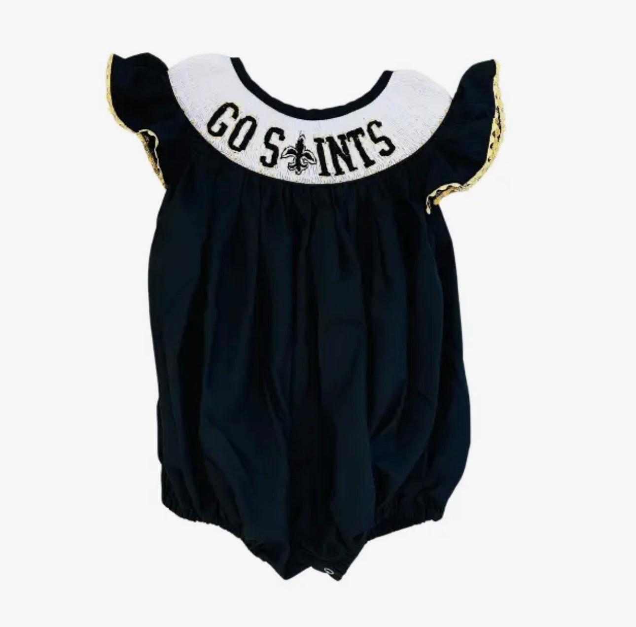 Go Saints Smocked Bubble / Dress