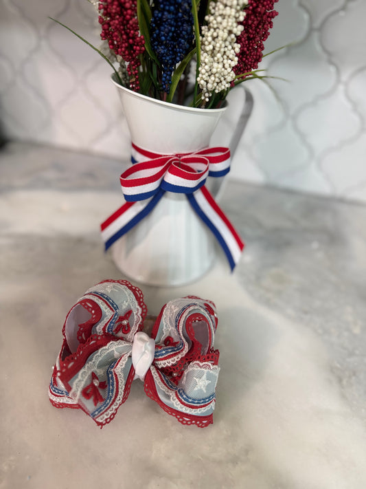 4OJ Bow Lace with Pearls