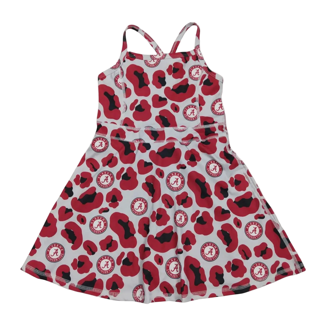 Game Day Leopard Print Girls Athletic Dress