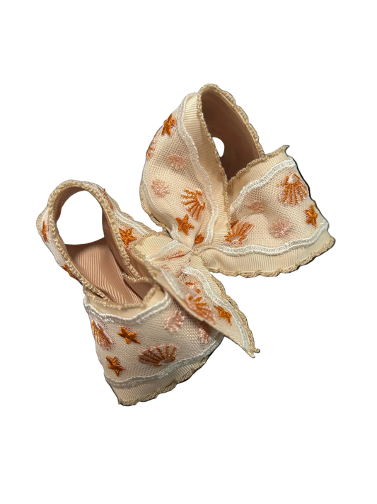 Tan Seashell Bow