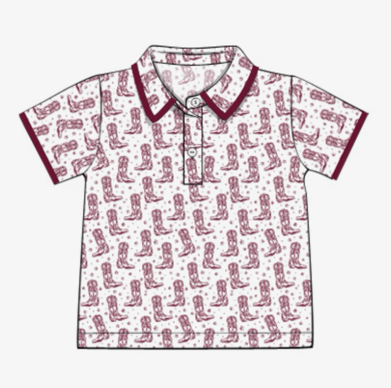 Boys Boots Collard Shirt